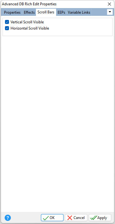 AdvancedDBRichText_ScrollBars