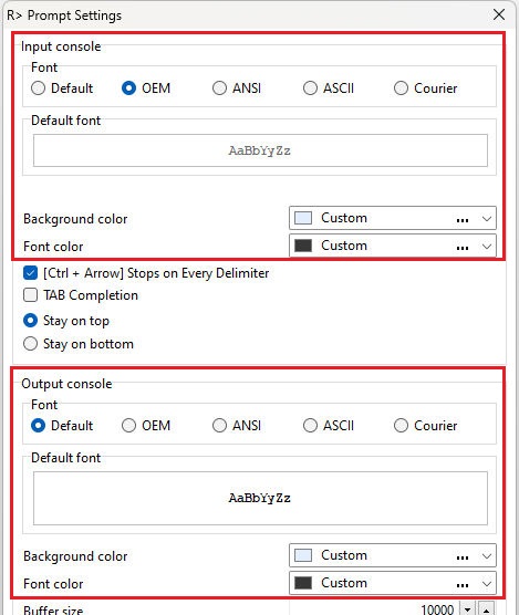 ConsoleFontSettings