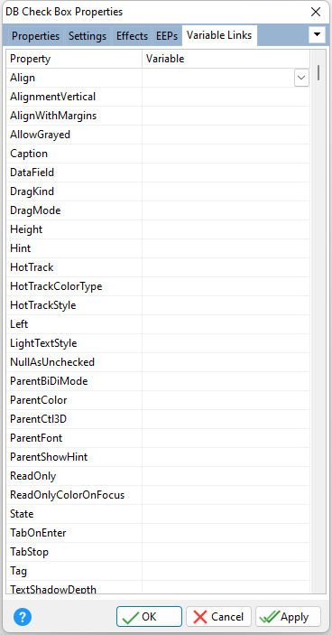 DBCheckBox_VarLinks