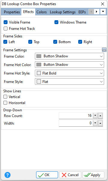 DBLookupComboBox_Effects