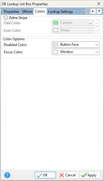 DBLookupListBox_Colors