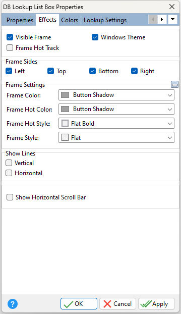 DBLookupListBox_Effects