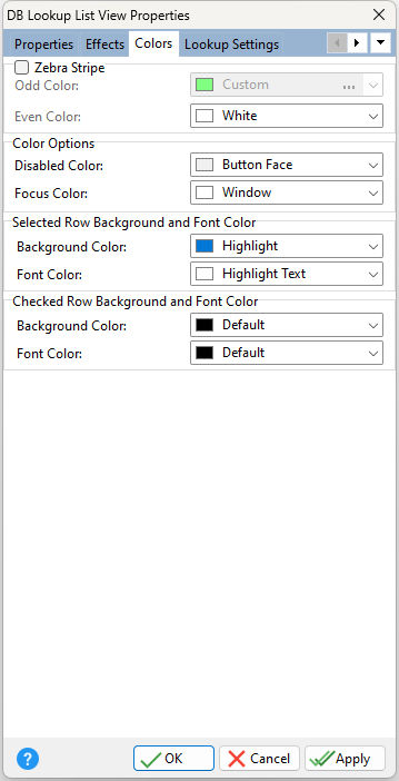 DBLookupListview_Colors