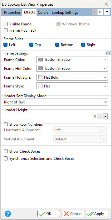 DBLookupListview_Effects