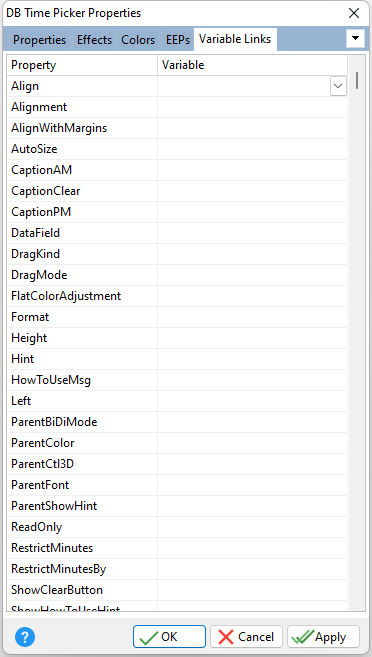 DBTimePicker_VarLinks