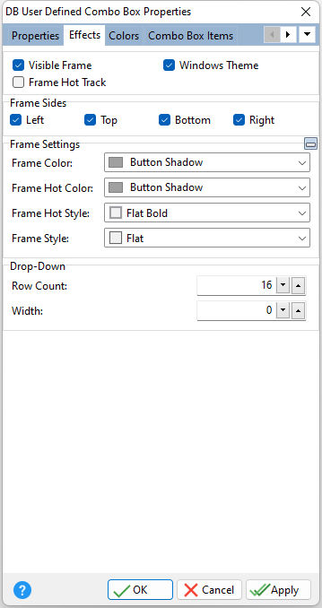DBUserDefinedComboBox_Effects