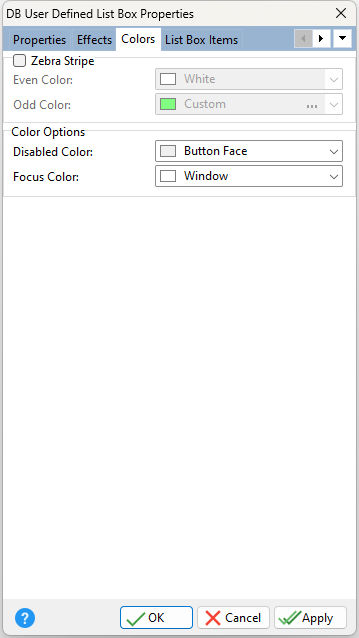 DBUserDefinedListBox_Colors