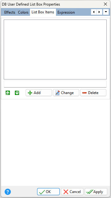 DBUserDefinedListBox_ListBoxItems