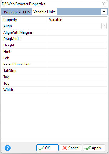 DBWebBrowser_VarLinks