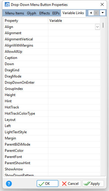 DropDownButton_VarLinks