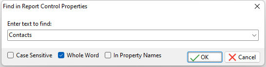 FindInControlPropertiesReports