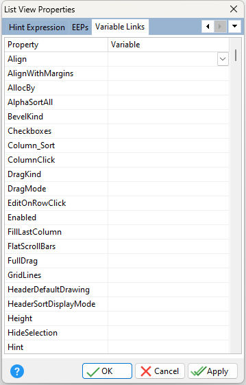 ListView_VarLinks