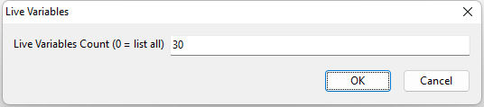 LiveVariablesCount