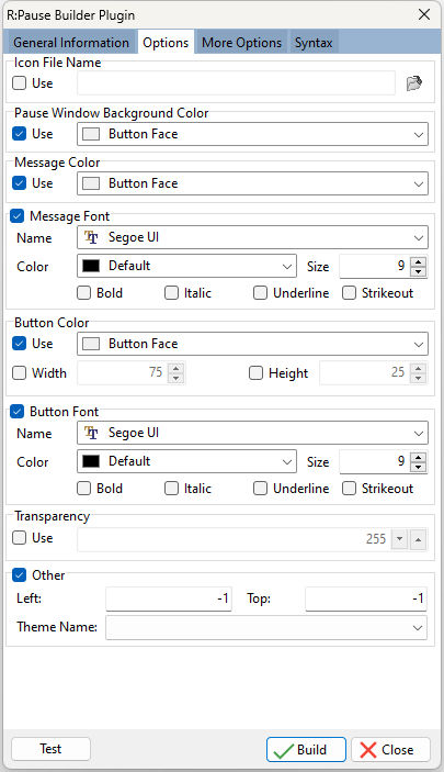 PAUSE_Builder_Options