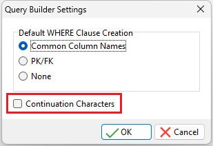 QBE_Settings_ContinuationCharacter