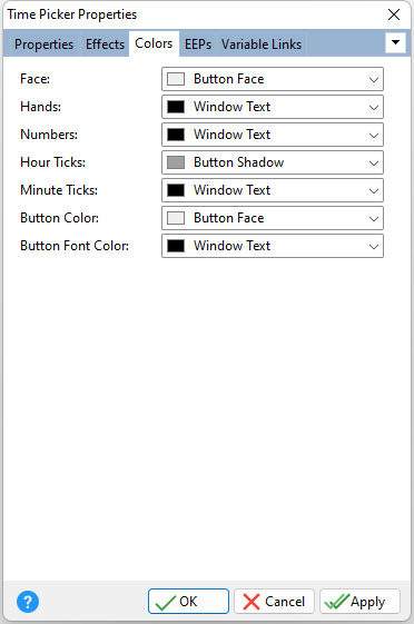 TimePicker_Colors