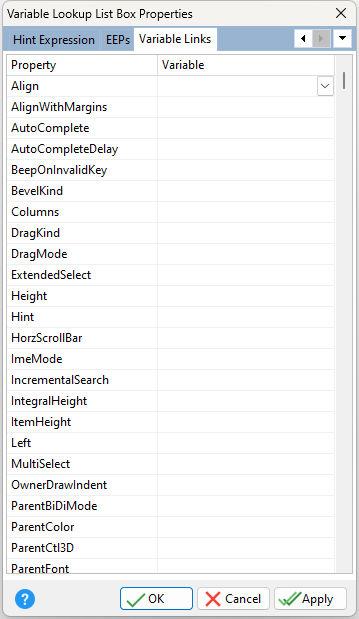 VarLookupListBox_VarLinks