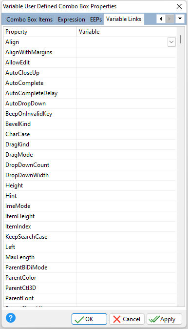 VarUserDefinedComboBox_VarLinks