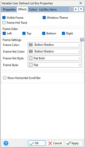 VarUserDefinedListBox_Effects